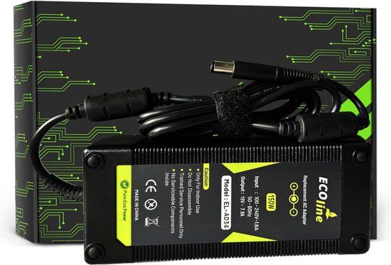EcoLine - Oplader / AC Adapter - 19V 7.9A 150W - Geschikt voor HP EliteBook / ZBook