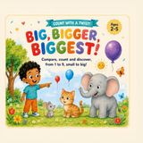 Big, Bigger, Biggest!: Let's explore sizes and count all the way to 9!