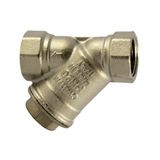 Riegler 140995-60-3 N spatlap, messing vernikkeld, G 1/2, DN 15, MW 0,5 mm, 1 stuk