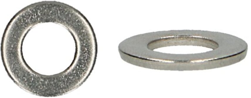 PGB-FASTENERS Sluitring DIN 125A M8 A2 - 200 stuks - RVS