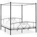 VidaXL Hemelbedframe metaal zwart 180x200 cm