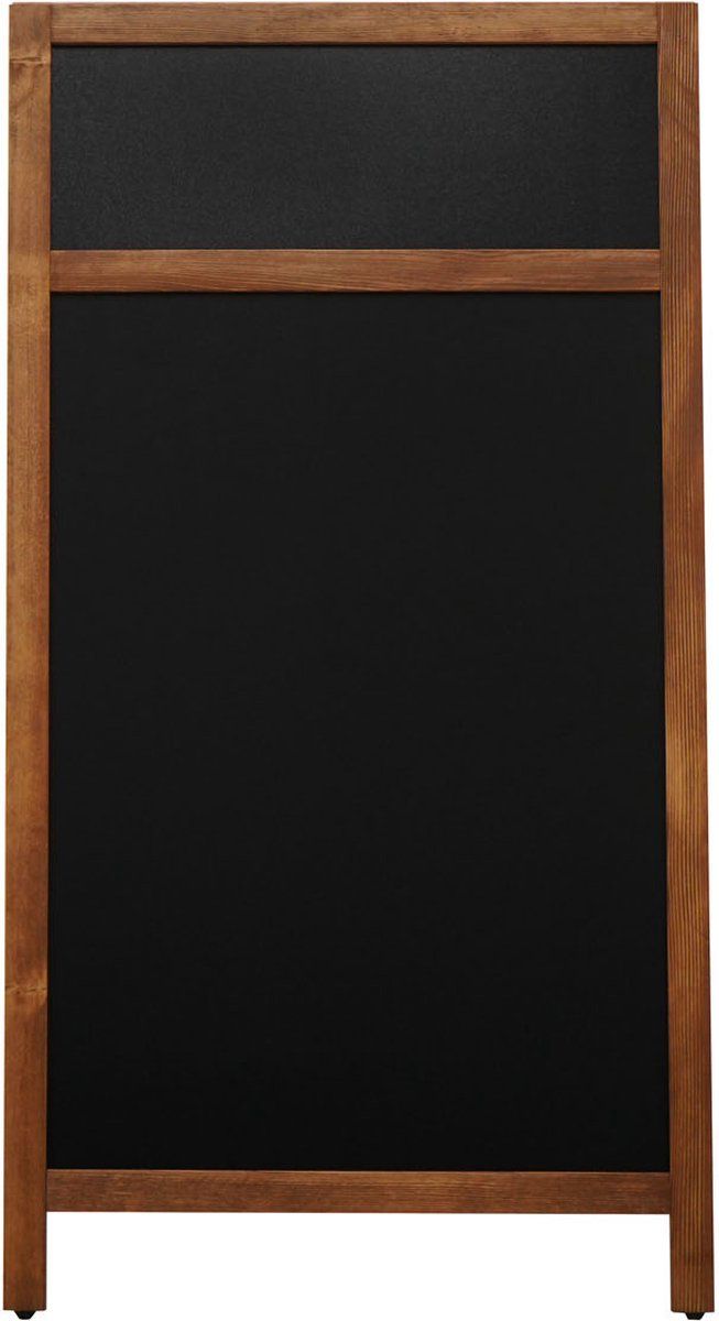 Europel Stoepbord Deluxe - Krijtbord - Dennenhout - 66 x 128cm - Houtkleur