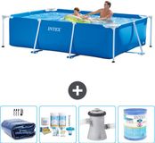 Intex Rechthoekig Frame Zwembad - 260 x 160 x 65 cm - Blauw