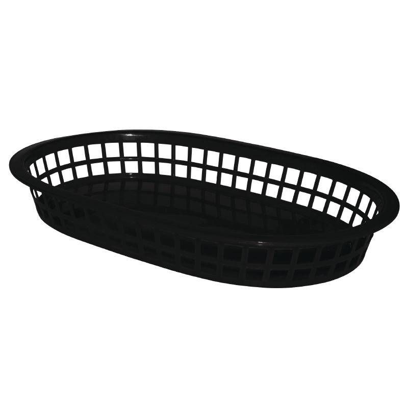 Olympia Tafelmandje Ovaal - Zwart - 275x175x40mm - Per 6