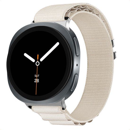 imoshion Nylon Alpine bandje voor de Samsung Galaxy Watch 9 (40/44mm) / Watch 8 (40/44mm) / Classic (46mm) - Wit