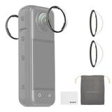 NEEWER X5 LPC02 Lensbescherming compatibel met Insta360 X5 actiecamera, 2 stuks, lensbescherming van gehard glas, HD, met hardheidsgraad 9H, afneembaar, met tas en reinigingsdoek