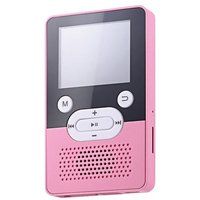 ELVANZA Draagbare speler, Bluetooth-muziekspeler, 1,8-inch scherm, compatibel met TF-kaarten, 4 GB, roze