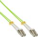 InLine LC Duplex Câble de raccordement à fibre optique - Multi Mode OM5 - vert / LSZH - 10 mètre