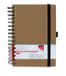 Quantore Notitieboek A5 spiraal lijn 192blz 80gr kraft