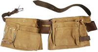 AWTools AW30601 - Ceinture à outils - 11 poches - Cuir - Marron
