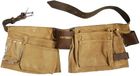 AWTools AW30601 - Ceinture à outils - 11 poches - Cuir - Marron