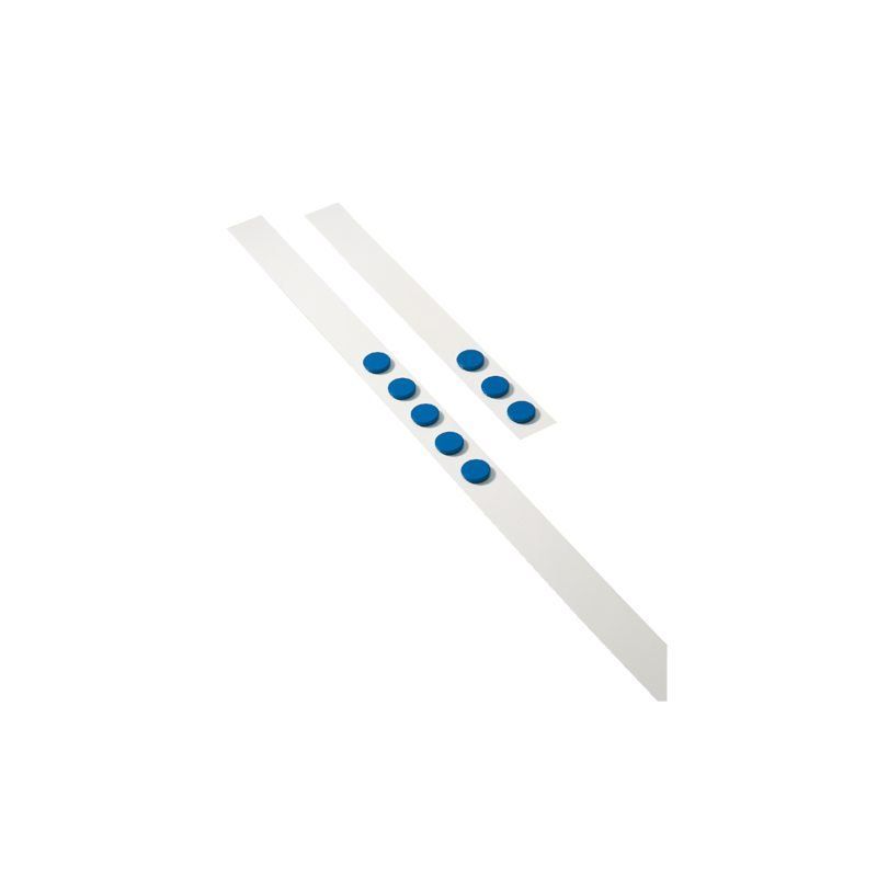 DESQ Wandlijst 100 cm met 5 blauwe magneten 32 mm