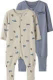 NAME IT - NBMNIGHTSUIT 2P ZIP FF AIRPLANE NOOS - Baby Pyjamas - Peyote - 62