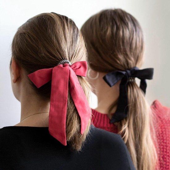 Invisibobble Wrapstar - Elastiek met lint - Framboos - Rood - 1 stuk