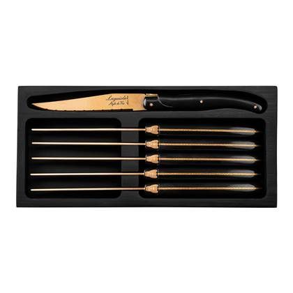 Laguiole Style de Vie Prestige Line steakmessenset 6-delig koper
