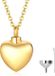 Hemelwinkel Luxe Ashanger - met Ketting - Voor As, Haren of Parfum - Assieraad - As Ketting - Gedenksieraad - Urn - Incl. As vuller en Opbergzakje - Solid Gold