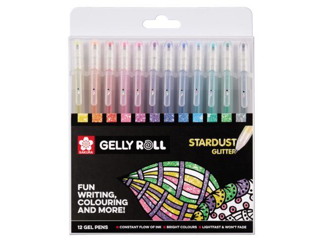 Sakura POXPGBSTA12 Gelpennen Multi Kunststof 12 stuks