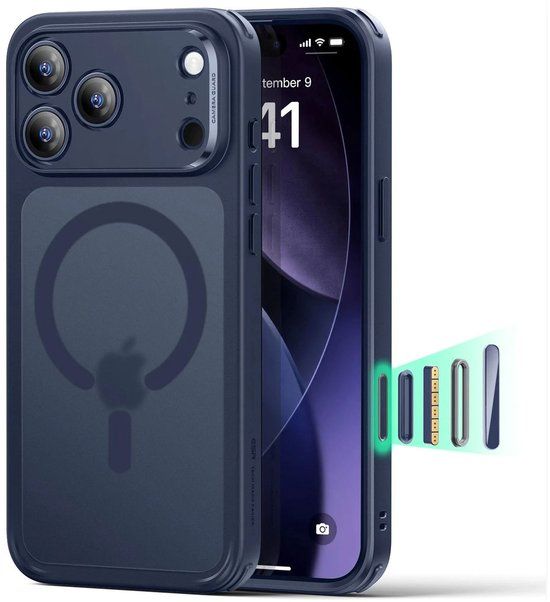 ESR Classic Hybrid HaloLock Hoesje voor iPhone 17 Pro Max - Blauw