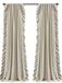 Lush Decor Reyna White Window Panel Pair