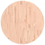 VidaXL Tafelblad rond massief beukenhout 90 cm
