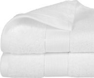 Atmosphera Serviette de bain Towelmaster - 6x - blanc ivoire - luxe - 50 x 90 cm - coton - 450 grammes
