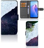 OPPO Reno8 Étui Livre Mer dans l'espace
