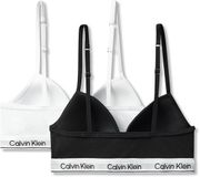 Calvin Klein Underwear Bralette Katoen/Elastaan Zwart/Wit