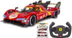 JAMARA Ferrari 499P 1:14 rood 2,4 GHz deur handmatig - officieel gelicentieerd, gedetailleerde interieur, getrouwe lak, transparante voorruit, LED-licht, RC-auto