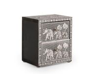 H&H Giaya Commode van Hout en Aluminium, 2-zits, 7,5 x 10 cm