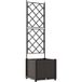 Maison Exclusive - Jardinière marron pour jardin, 40 x 40 x 143 cm, en plastique PP