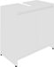 vidaXL Badkamerkast 60x33x60 cm bewerkt hout wit