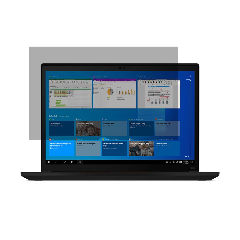 Lenovo 4XJ1U03945 Randloze privacyfilter voor 13.3" laptops