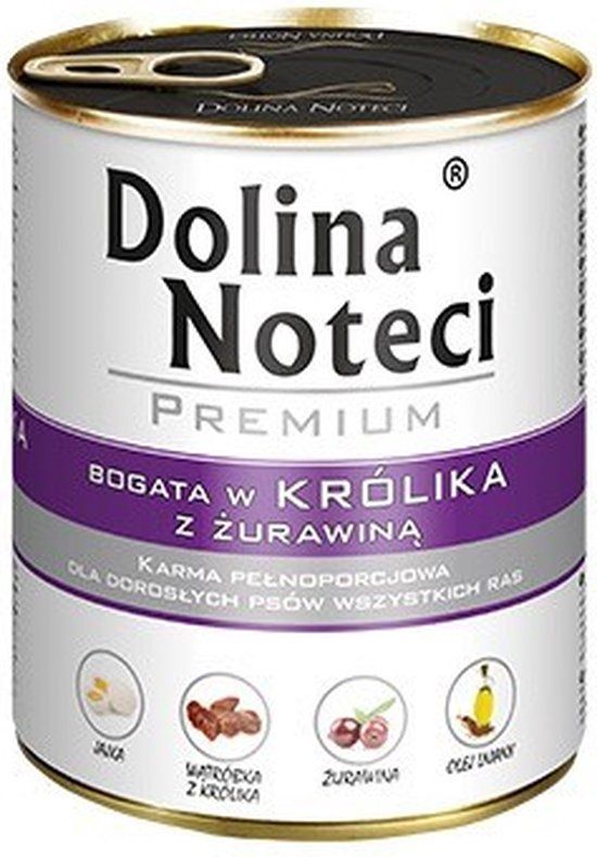 Dolina Noteci Premium rijk aan konijn met cranberry - nat hondenvoer - 800g