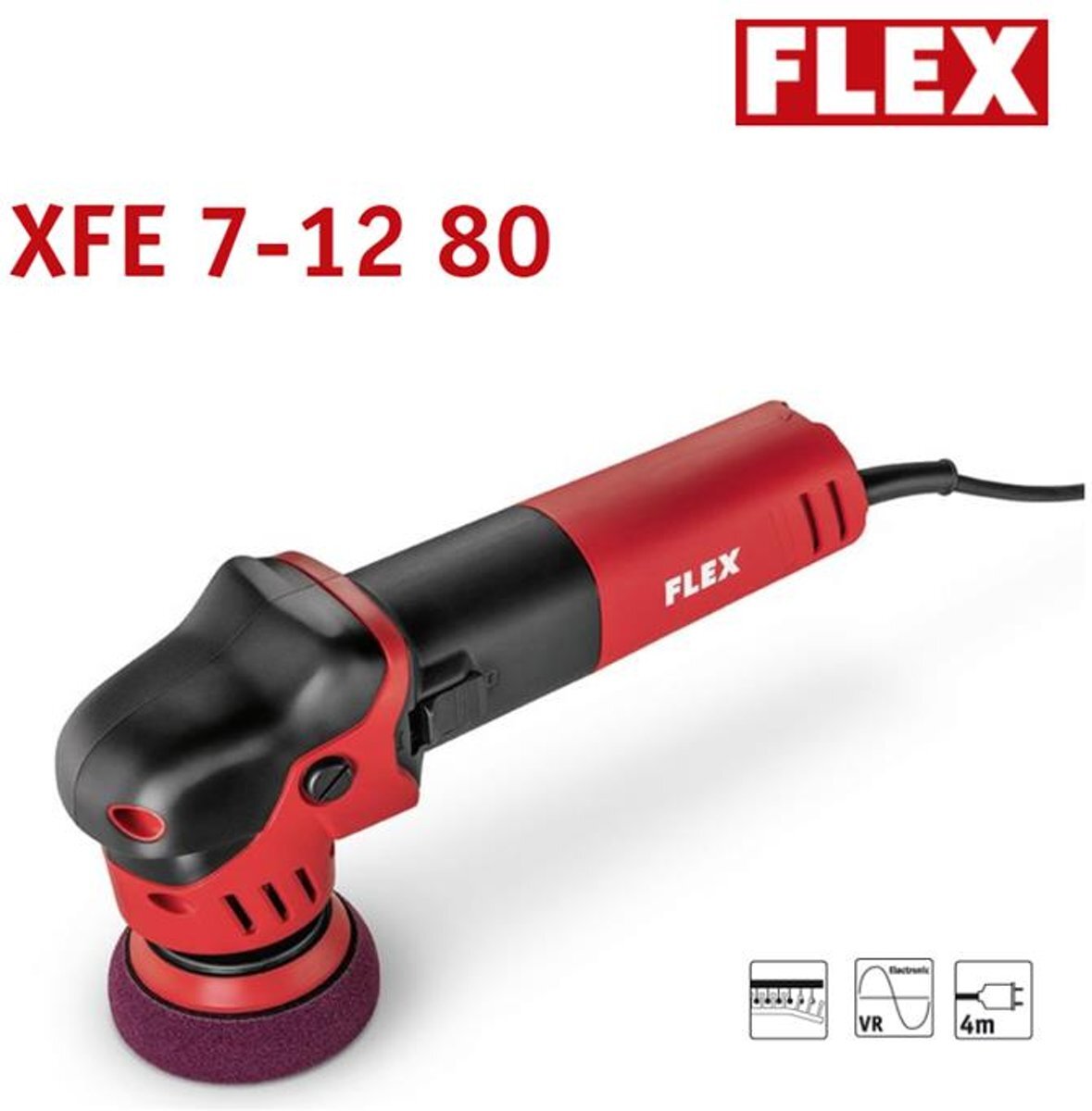 FLEX XFE 7-12 80 Dual Action Polijstmachine 75mm