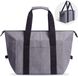 Non-branded insulated bags - cooler bags - food storage bags - reusable - for transporting frozen and hot dishes Grey
