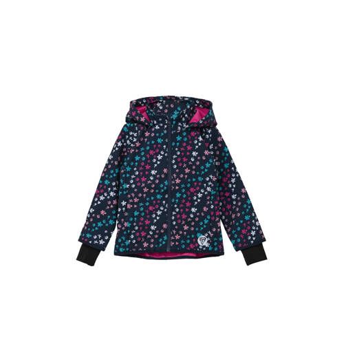 s.Oliver tussenjas met all over print blauw