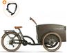 VOGUE Elektrische Bakfiets Matt Black - Brown