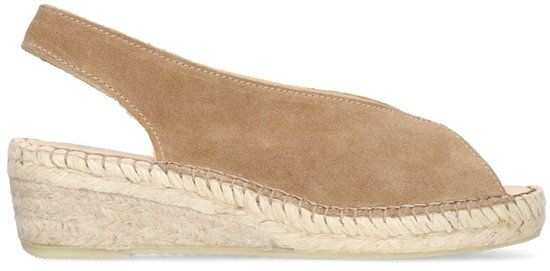 Manfield Dames Taupe Suède Sleehakken Maat 42