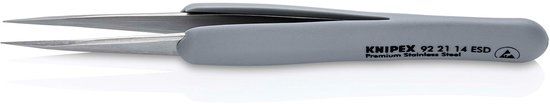 Knipex 92 21 14 ESD Precisiepincet ESD Spits 130 mm