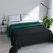 Couette été vert eau/vert foncé 260x270 cm
