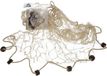 Merkloos Gerkimex Deco visnet met kurken - 6x - 200 x 150 cm - Naturel kleur - strand thema decoratie net