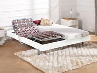 DREAMEA Elektrisch bed - bedbodem - latex CASSIOPEE III - 2 x 90 x 200 cm - wit