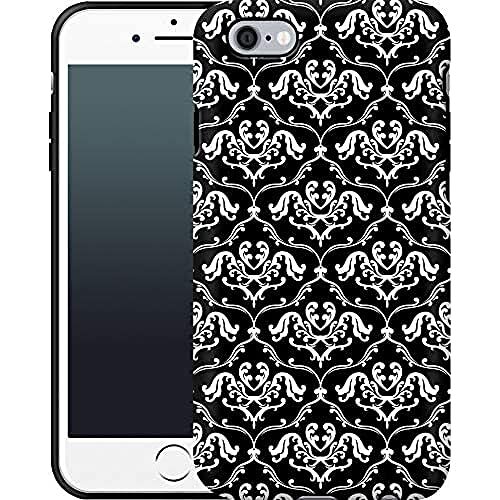 caseable caseable Apple iPhone 6 telefoonhoes - premium beschermhoes met schokabsorberende binnenlaag & krasbestendig oppervlak - kleurrijk design & rondom print - Black French Lillies - bloemen bloemen