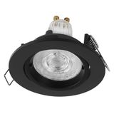 OSRAM Spot Set Twistlock LED Einbaustrahler Flexibel Schwarz, 2,6W 2700K Warmweiß, Aluminium, Twistlock-System