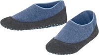 FALKE Cosyshoe Noppen op de zool wol huissokken kinderen blauw - maat 35-36