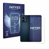 Savvies Screenprotector voor Motorola Moto G84 (Voor+Camera) - Folie Beschermfolie transparant 6 Stuks