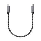 Satechi ST-U4C25M USB-kabel USB4 Gen 3x2 0,25 m USB C 40 Gbit/s Zwart, Grijs