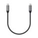 Satechi ST-U4C25M USB-kabel USB4 Gen 3x2 0,25 m USB C 40 Gbit/s Zwart, Grijs