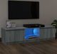 Maison Exclusive Meuble TV exclusif - Étagère TV avec éclairage LED, gris Sonoma, 120x30x36 cm