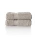 ALCLEAR comfort badstof handdoekenset absorberend van 100% Ökotex katoen, badstof serie in 6 kleuren en 5 maten, kleur: zilvergrijs, 2x handdoeken 50x100 cm